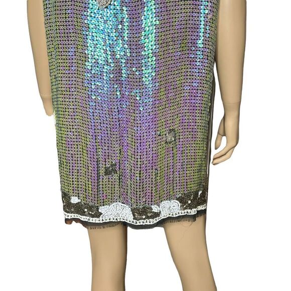 Meghan LA sequined beaded boho dress tunic - Picture 6 of 15